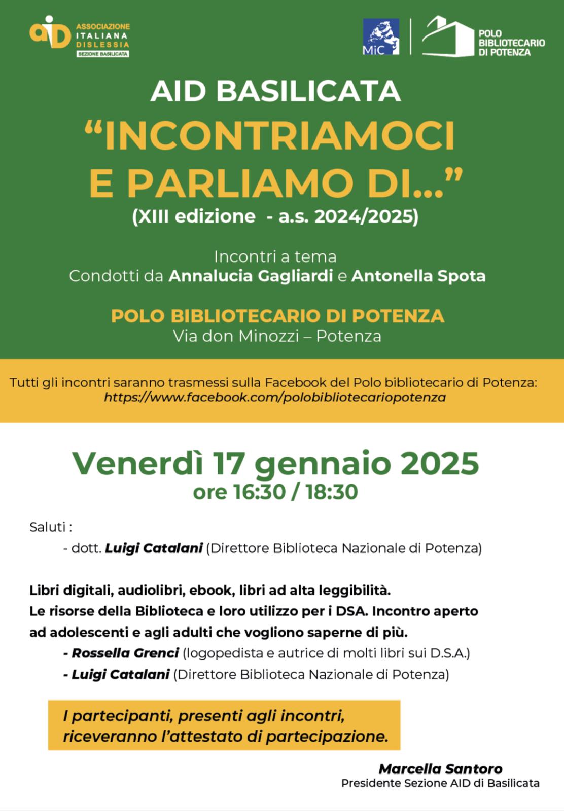 Incontriamoci e parliamo di...