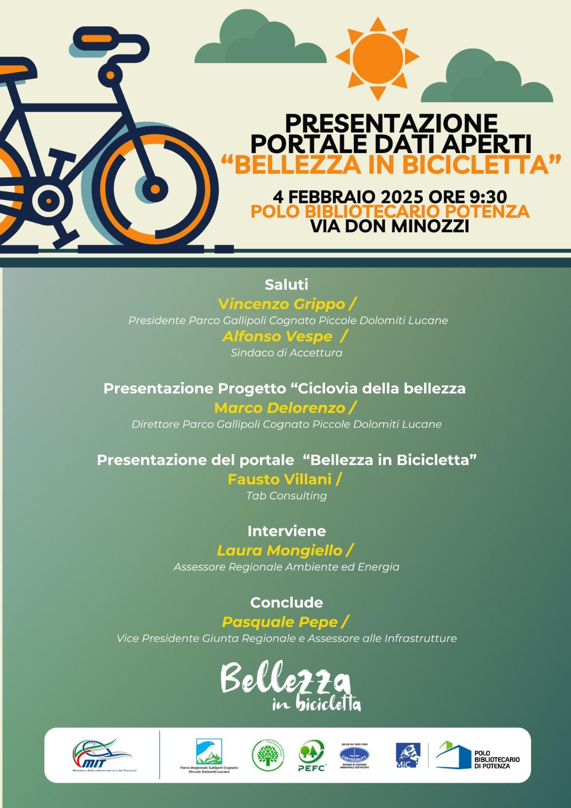 Presentazione Portale Dati Aperti "Bellezza in Bicicletta"
