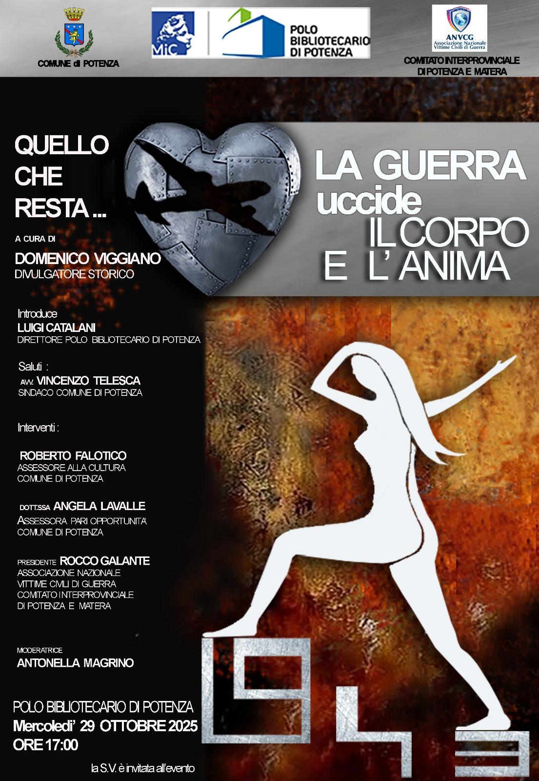 La guerra uccide il corpo e l'anima