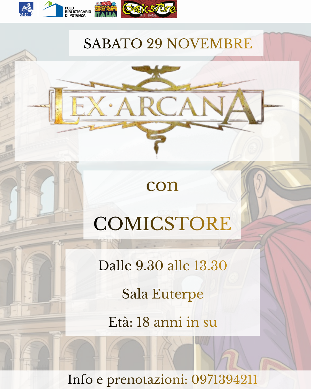 Giochi in Biblioteca con ComicStore
