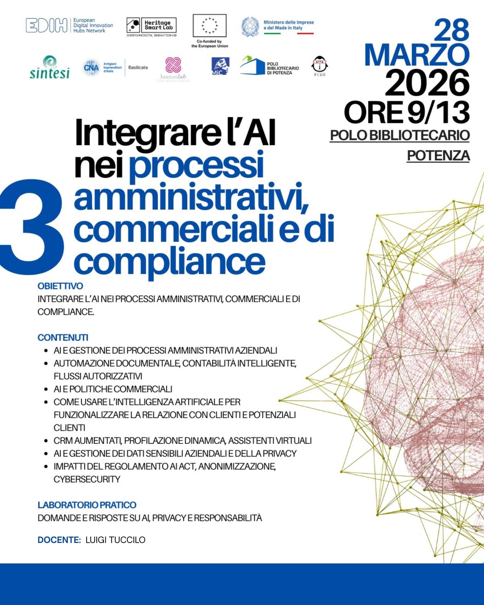 Integrare l'AI nei processi amministrativi, commerciali e di compliance