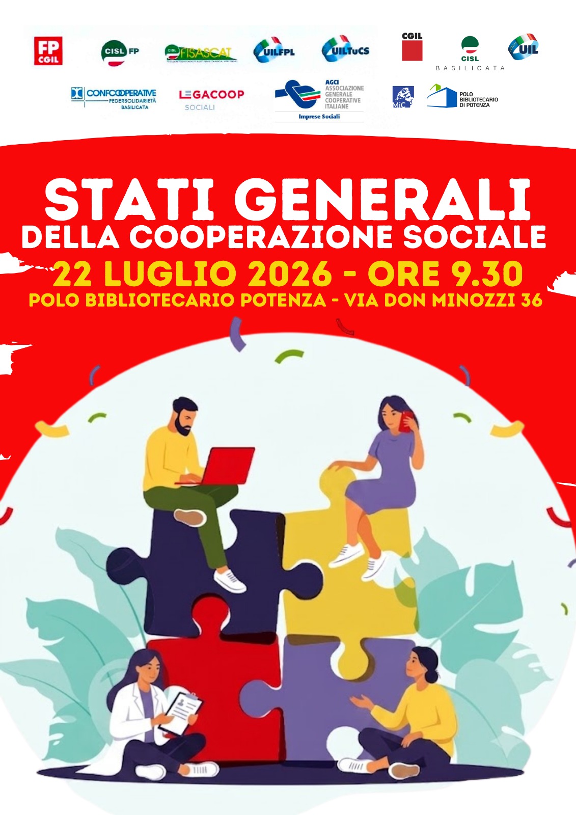 Cooperazione sociale: dagli stati generali l'appello per un tavolo regionale