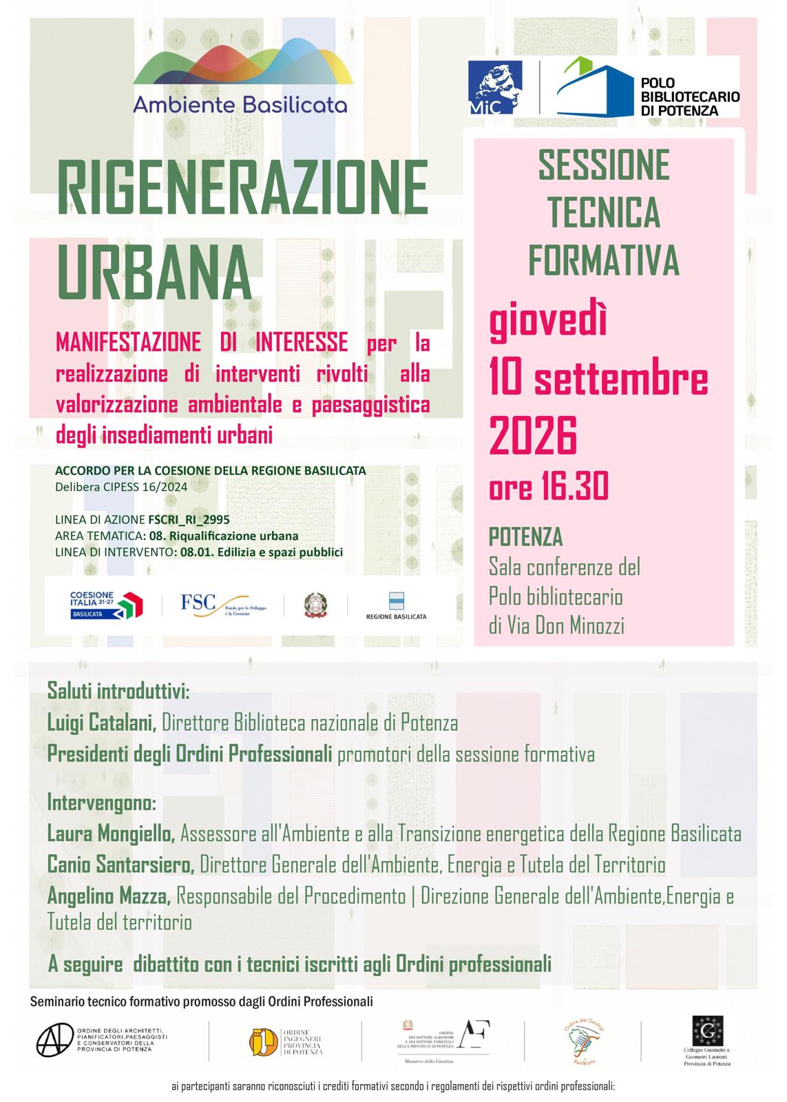 Rigenerazione Urbana - Ambiente Basilicata