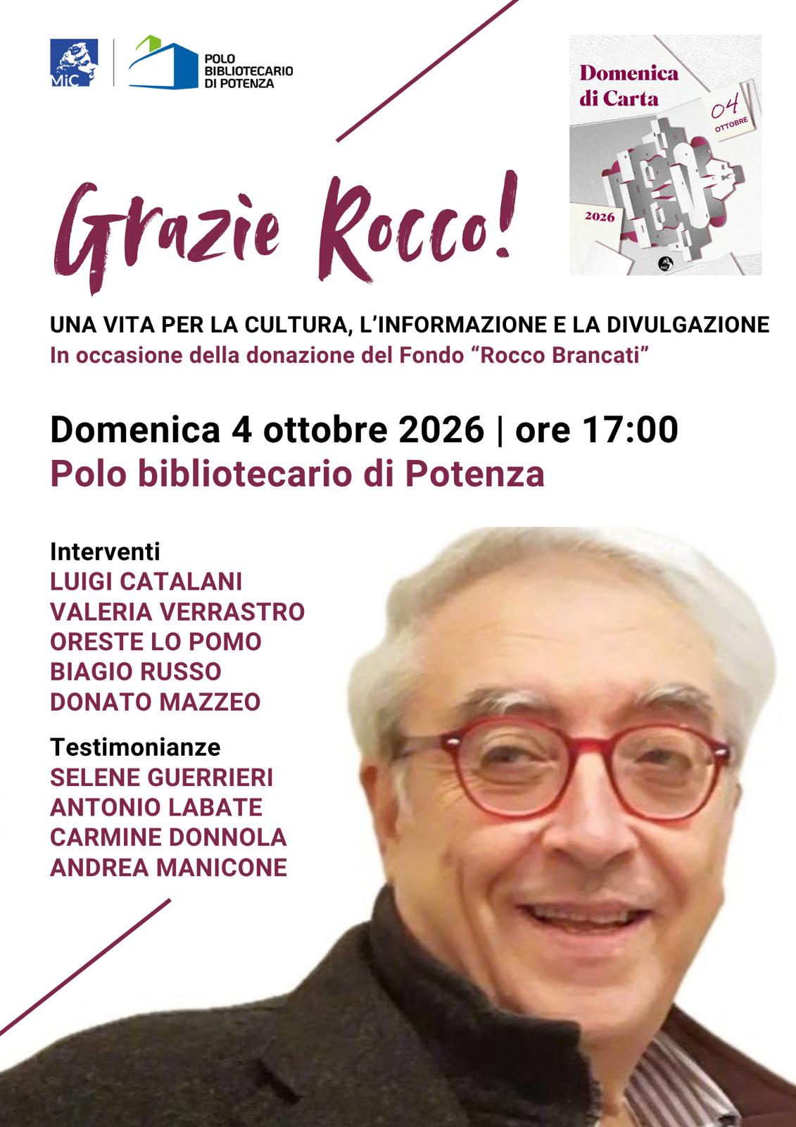 Domenica di Carta - fondo Rocco Brancati