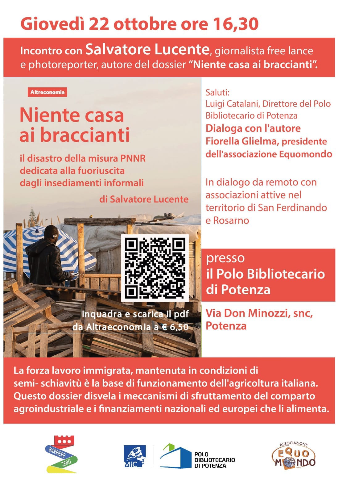 Niente casa ai braccianti - Salvatore Lucente