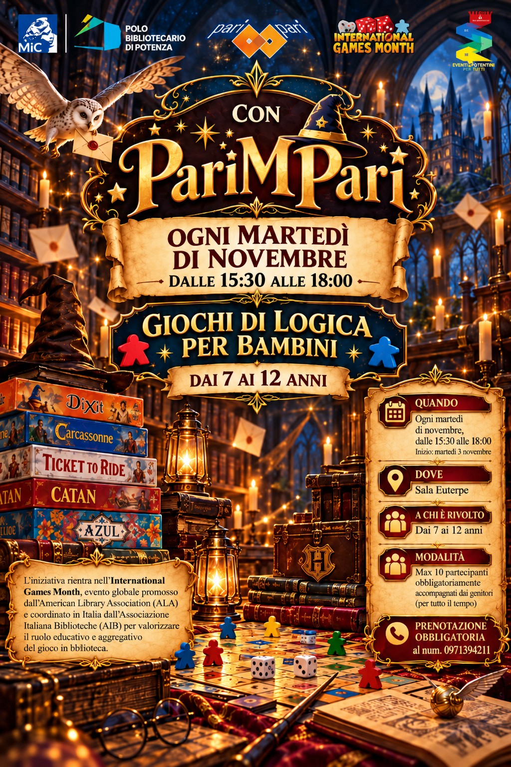 LA MAGIA DELLA LOGICA ARRIVA IN BIBLIOTECA!