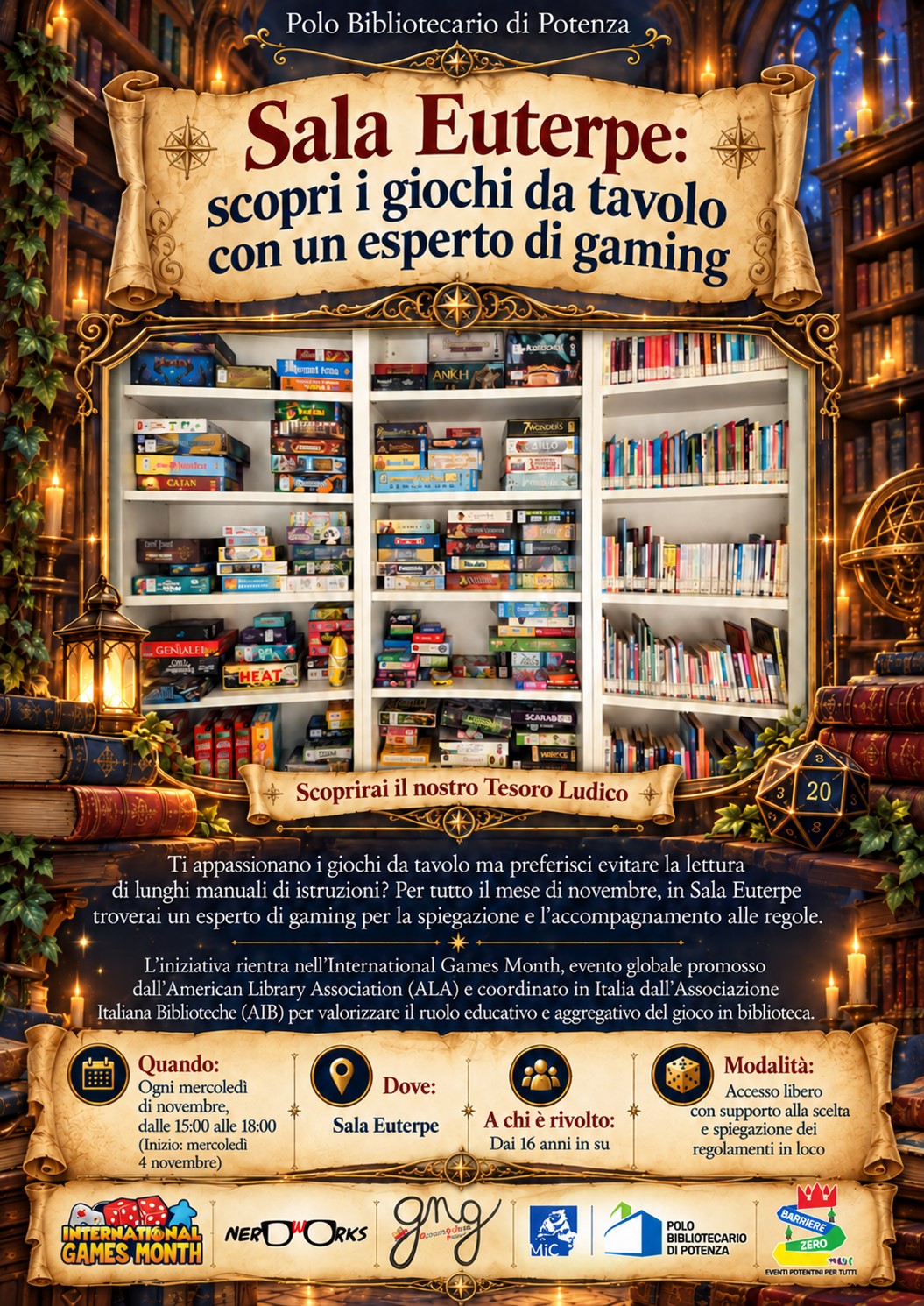 I GIOCHI DA TAVOLO HANNO TROVATO CASA IN BIBLIOTECA! 