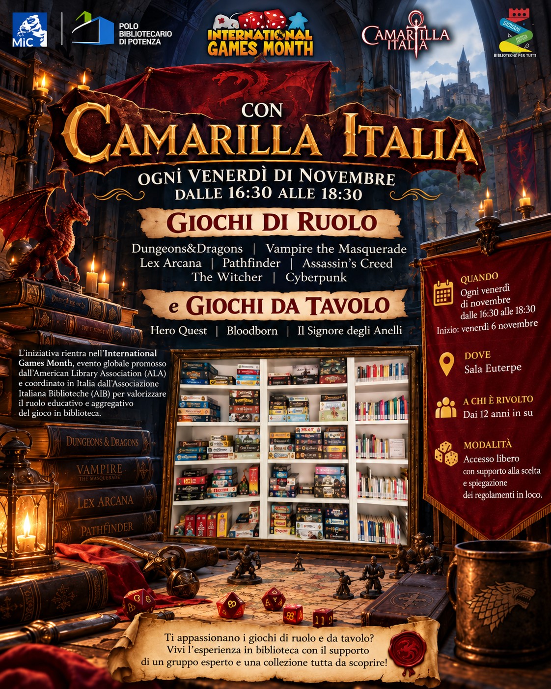 OGNI VENERDÌ UNA NUOVA AVVENTURA TI ASPETTA IN BIBLIOTECA! 